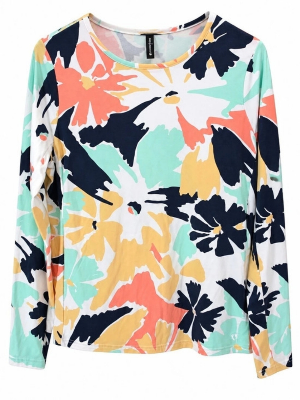 Hang Ten Women's Quick-Dry UPF 50+ Long Sleeve Sun Swim T-Shirt Multicolor